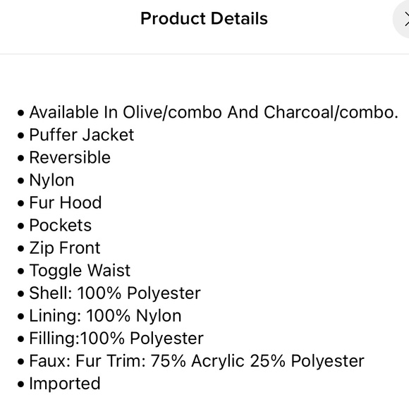 BRAND NEW!! Fashion Nova Inside Out REVERSIBLE Jacket in Olive/Black. - Picture 3 of 3